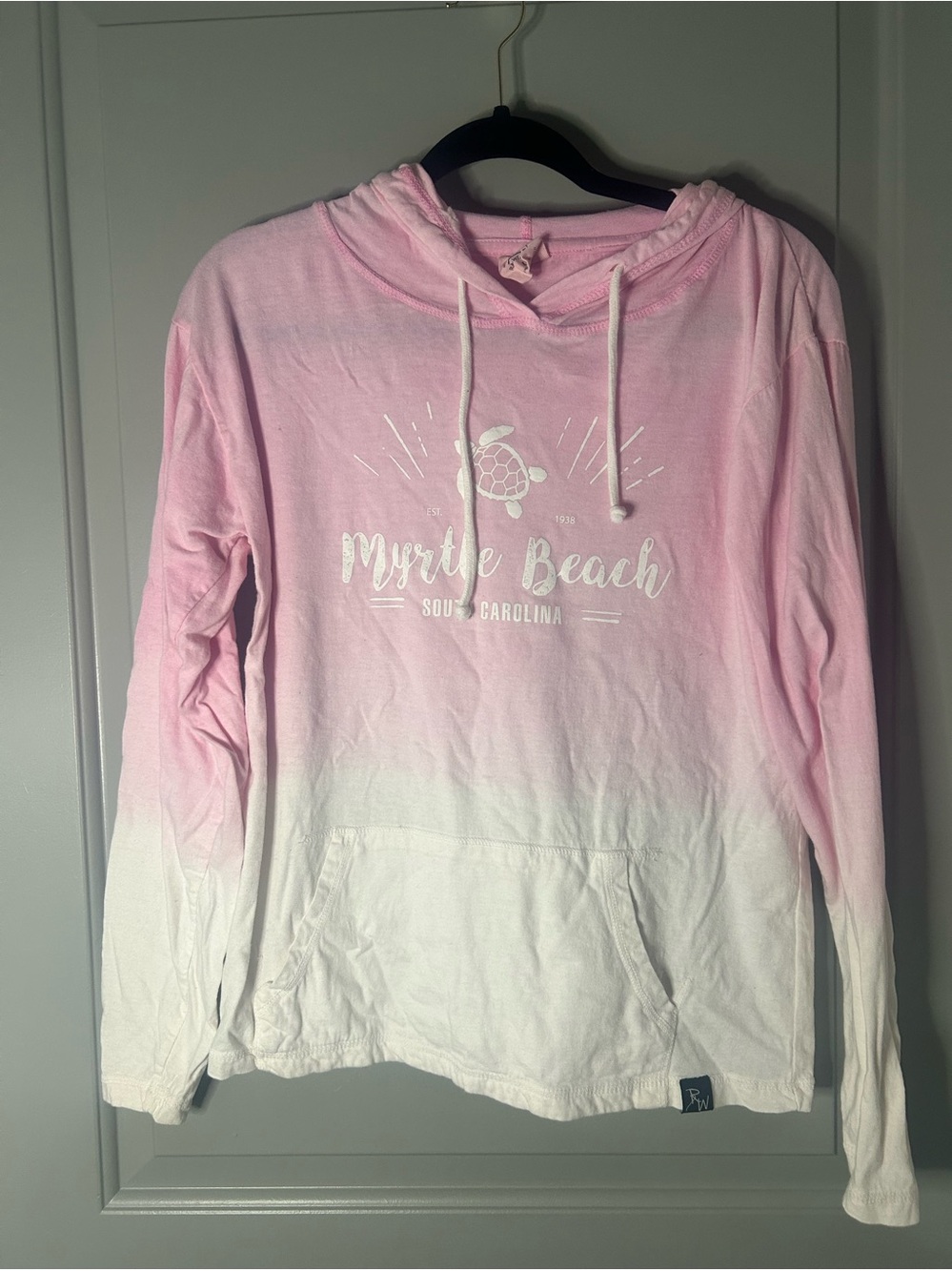 Ragwear USA Myrtle Beach Pink Ombre Hooded Pullover Top